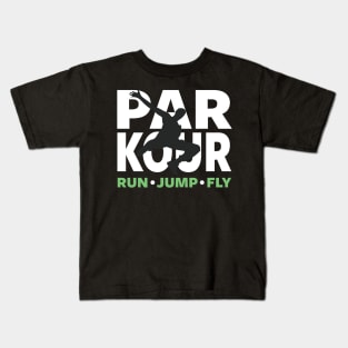 PARKOUR - FREERUNNING - TRACEUR Kids T-Shirt